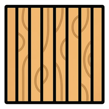 wooden acoustic panel, stylized, light brown wood, minimal design sticker