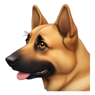 german sheperd sticker