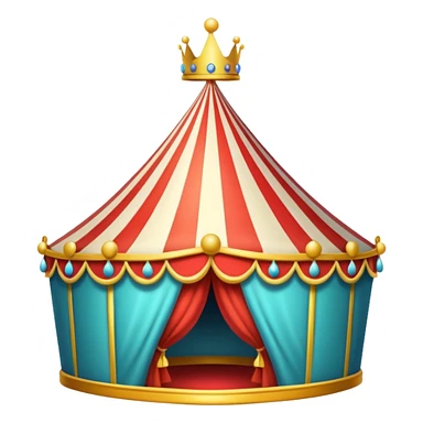 crown with circus sticker