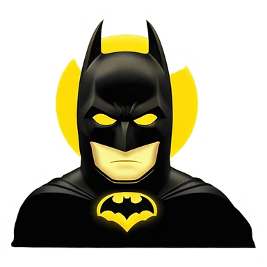 Batman's sign in the dark sky sticker