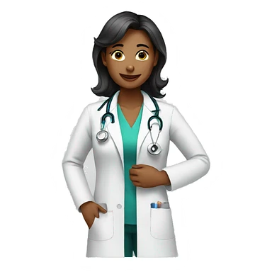 A women doctor funny sticker