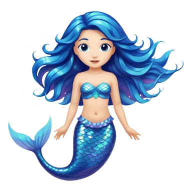 Iridescent mermaid sticker
