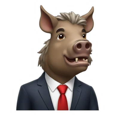 boar as president sticker