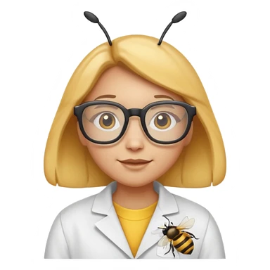 bee who's a scientist sticker