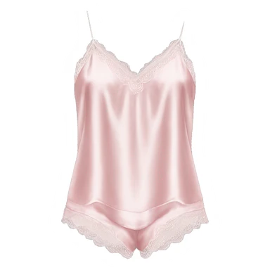 Light pink silk camisole pjs sticker