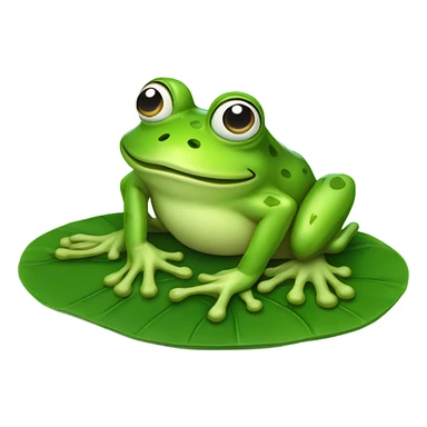 Tired frog sticker