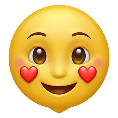 smiling face with a heart sticker