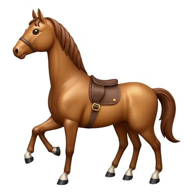 Standing Horse 3D emoji sticker