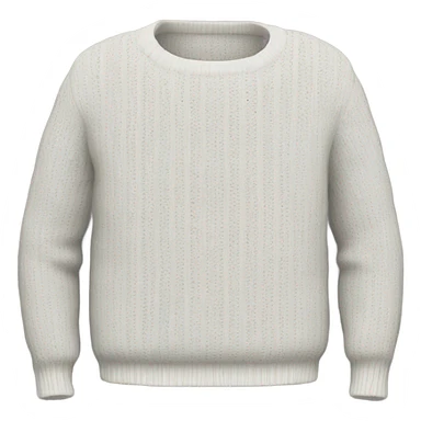 White woven sweater sticker