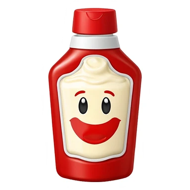 una bustina monoporzione di maionese e una ketchup da 10 ml sticker