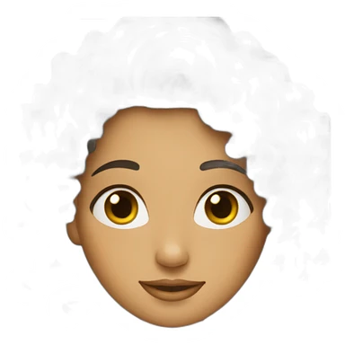 Curly hair Arab woman sticker