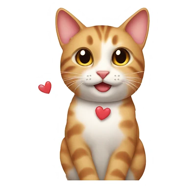 Cat in love sticker