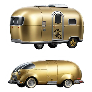 1921Long wheelbase airstream Star Wars C-3PO Van Character Cars sticker