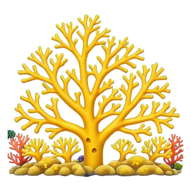 yellow Corals sticker