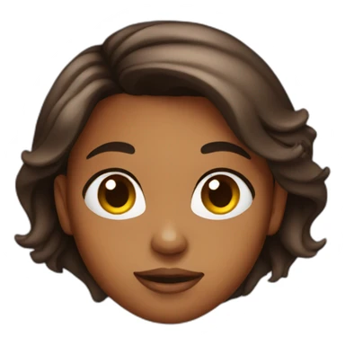 dark brown chick sticker