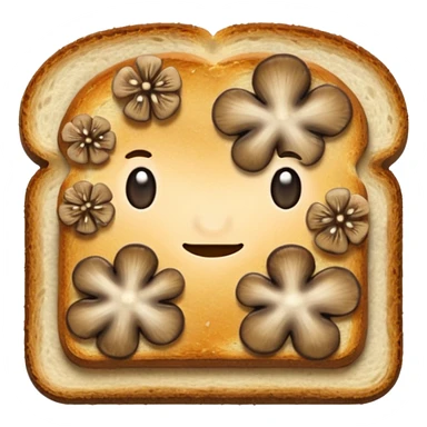 mushroom toast sticker