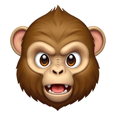 angry monkey sticker