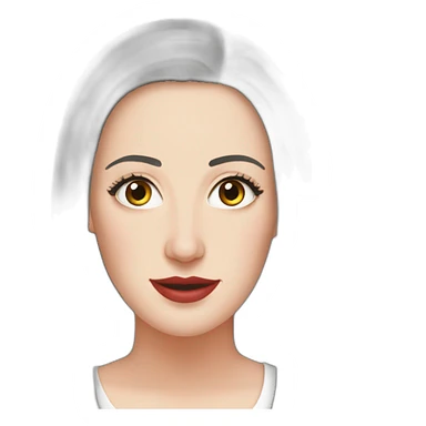 Angela white sticker