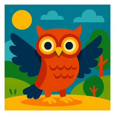 Owl sticker
