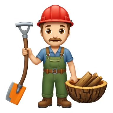 woodcutter sticker