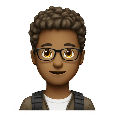 boys with glasses by tree sticker