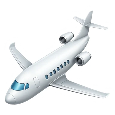 airplane white sticker