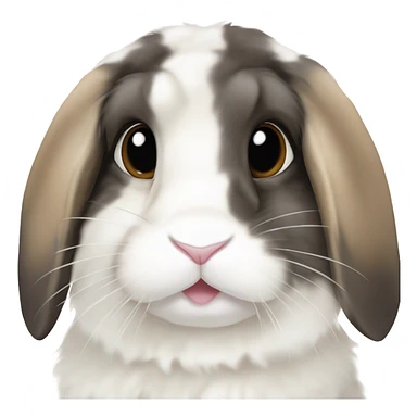 Tri colour holland lop bunny  sticker
