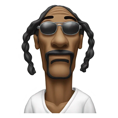 snoop dogg with a blunt  sticker