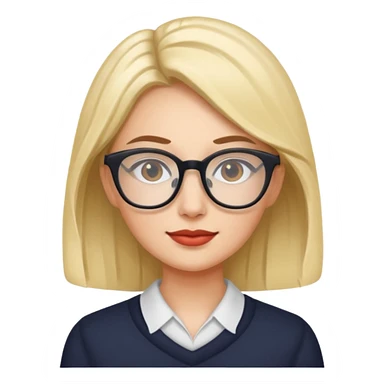 famous women with glasses sticker