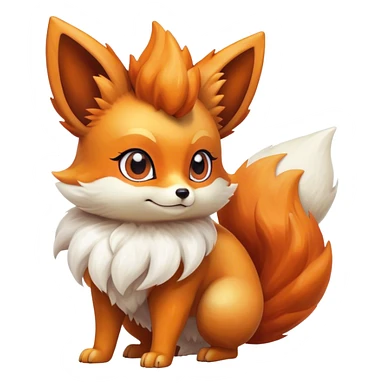 Shiny Vulpix-Fennekin-Eevee-creature-hybrid sticker