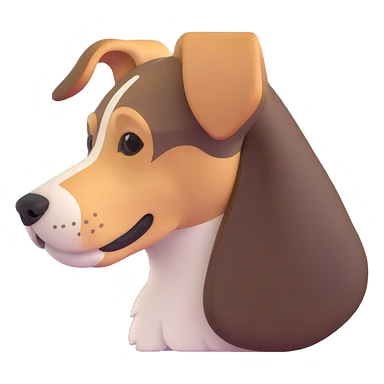 side profile of a dog sticker