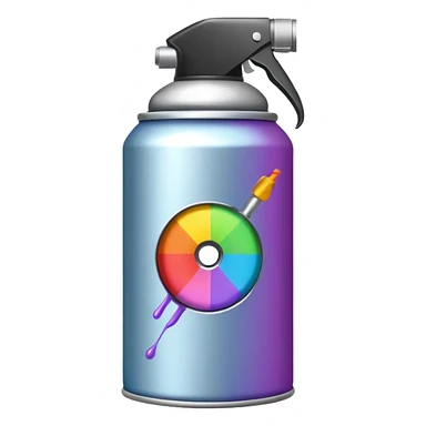 bombe de peinture sticker