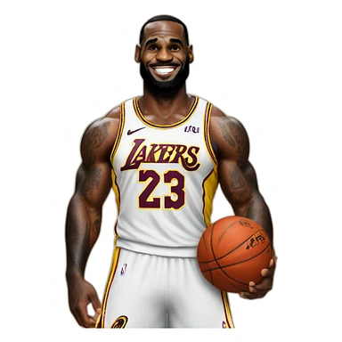 Lebron james as cheerleader sticker