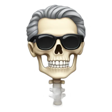 Jeff goldblum as a skeleton sticker