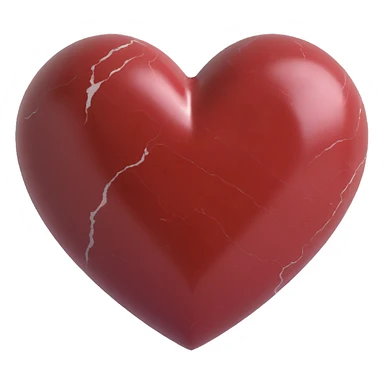 marble heart Dark Reddish Brown sticker
