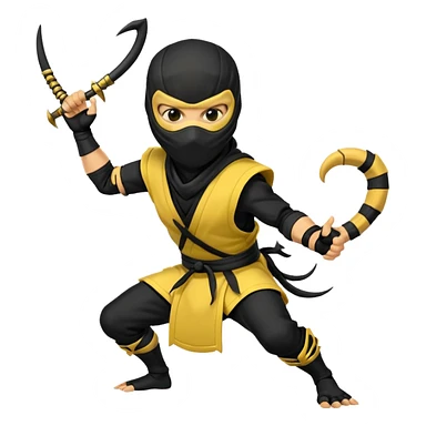 scorpion mortal kombat sticker
