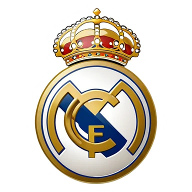 Real Madrid football club logo sticker