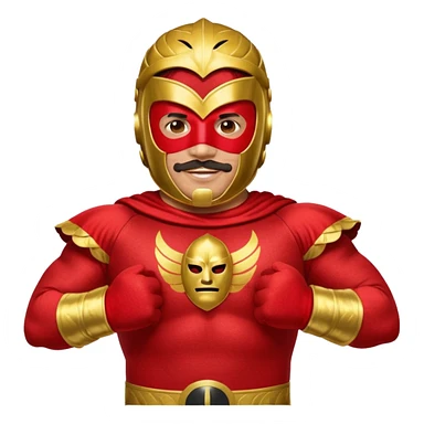 Create a Nacho Libre emoji for a teams chat but make it more original style to the movie sticker