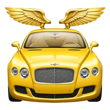 Yellow Bentley sticker