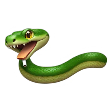 Snake with a cigarette  sticker