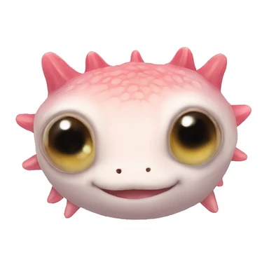 Axolotl eye roll sticker