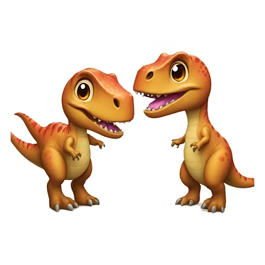 Dinosaurs in love sticker