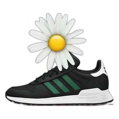 Daisy with adidas foot sticker