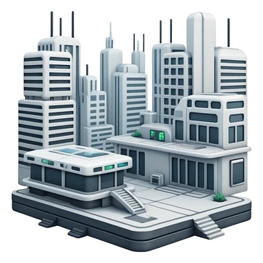 Dystopian Aesthetic Scenery Deco sticker