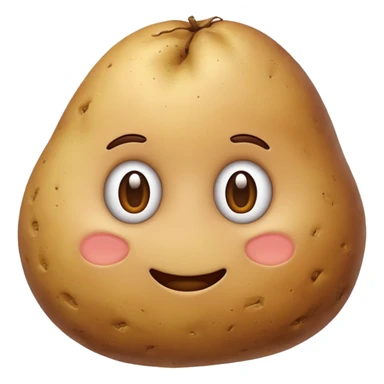 potato simple emoji style sticker