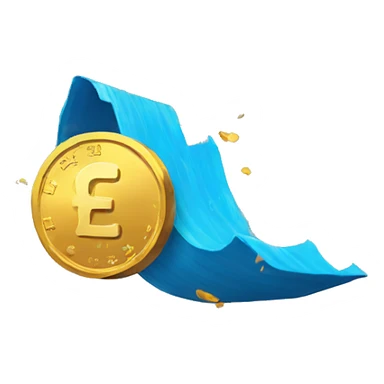 falling coin sticker