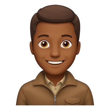 man with brown clothes sticker