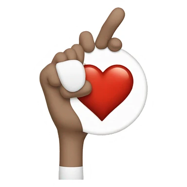 coeur avec les main sticker