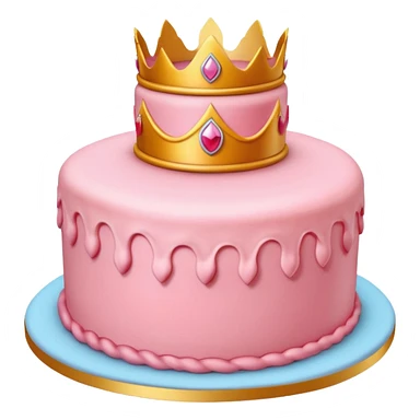Princess peach cake sticker
