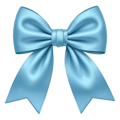 Light blue bow sticker